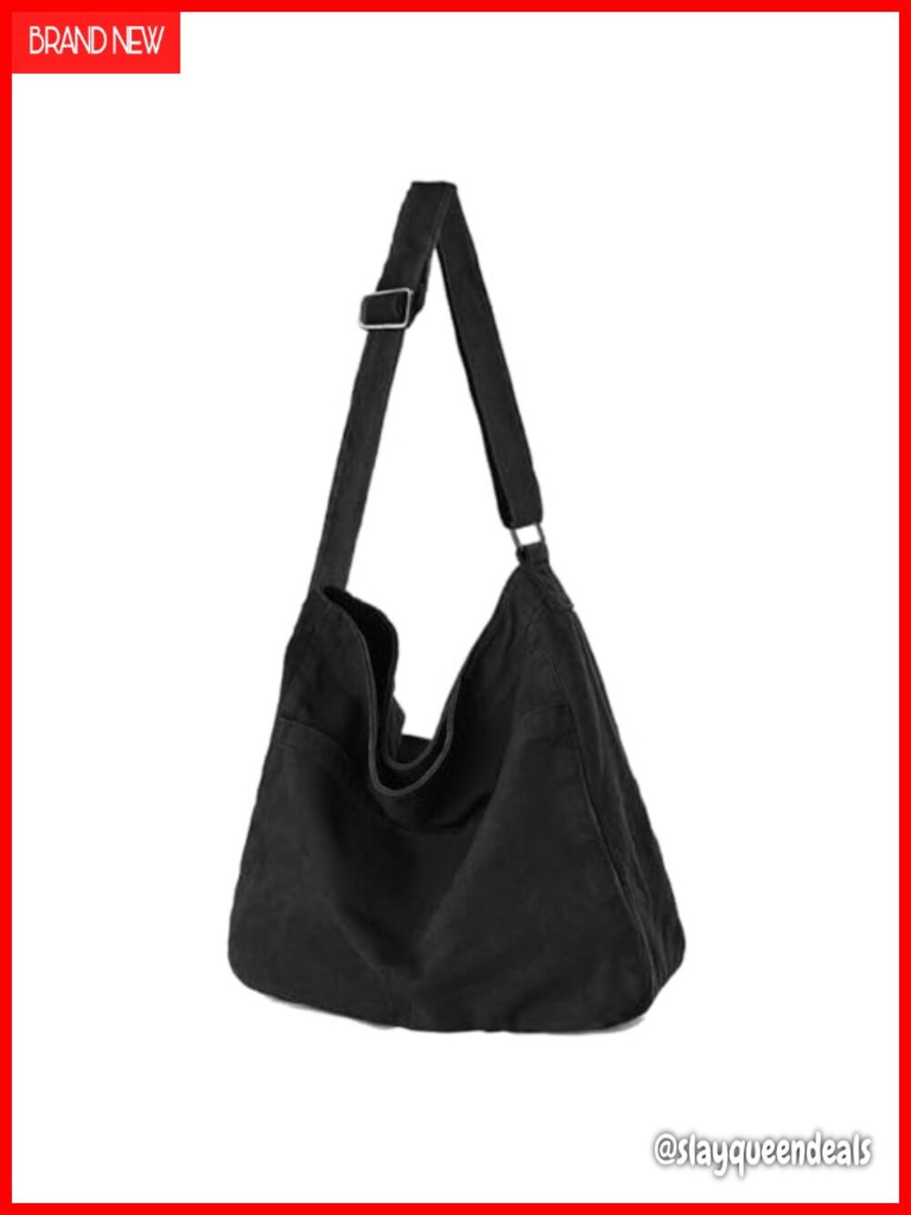 Washed Canvas Crossbody Hobo Bag Large Travel Tote Shoulder Bag